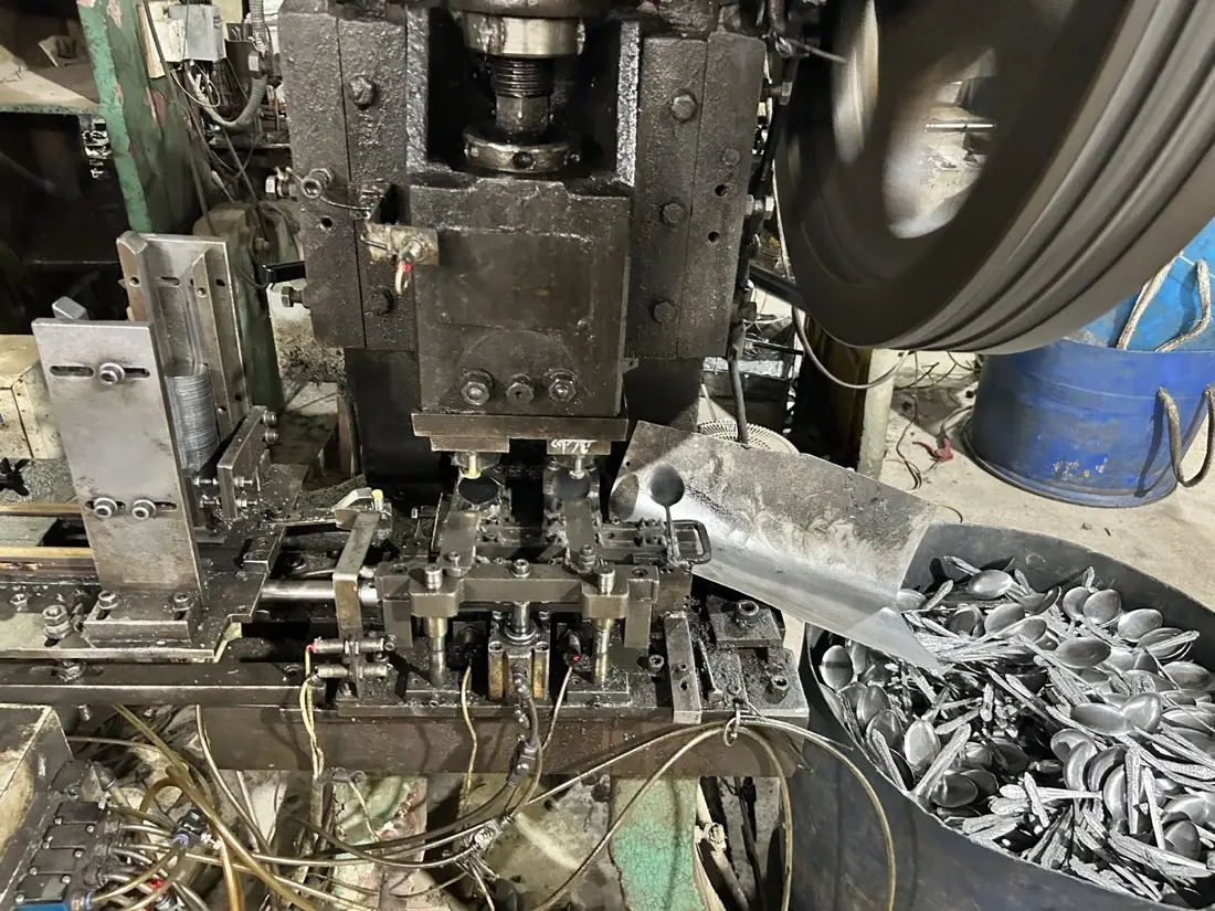 Spoon bowl pressing