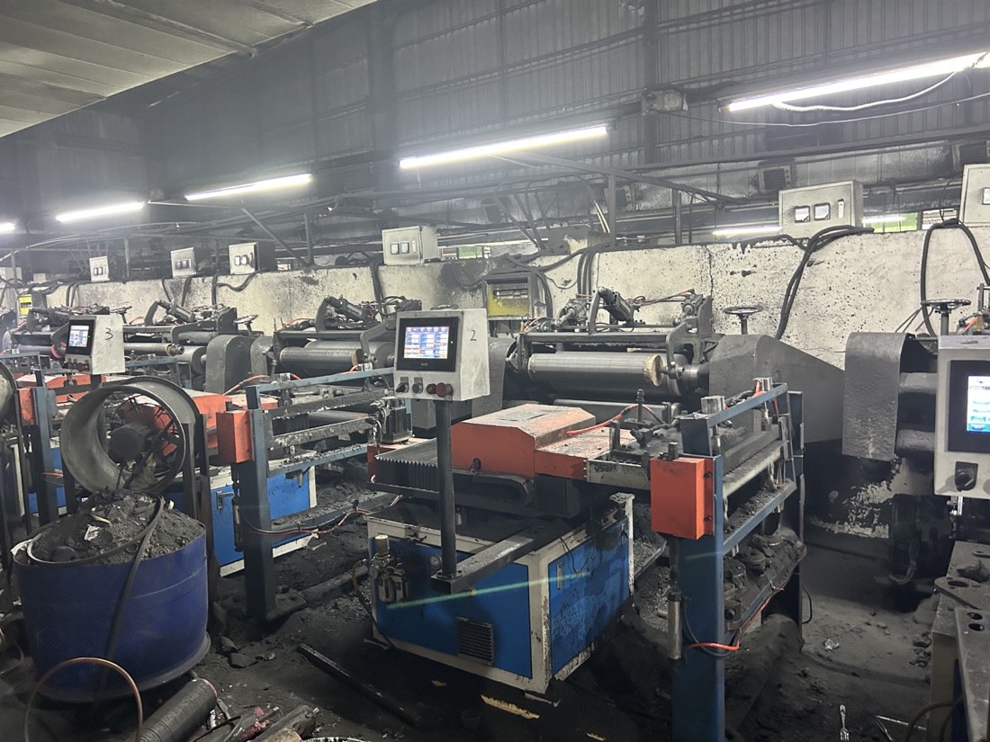 Flat polishing equipment at GEMEI factory